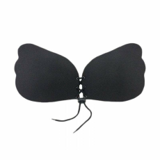  SIKS push up melltartó, húzózsinórral, D kosár, univerzális, elöl záródó, fekete