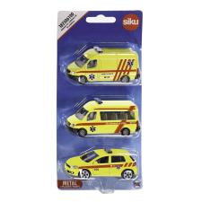  Siku Autós készlet Ambulance, 3 db-os autópálya és játékautó