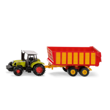 Siku - Claas with Silage Trailer autópálya és játékautó