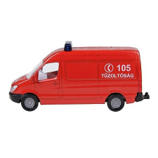 SIKU Mercedes-Benz tűzoltó kisbusz - 0808 (66983--) autópálya és játékautó