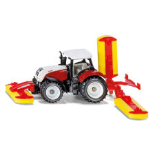 Siku - Steyr with Pöttinger mower combination autópálya és játékautó