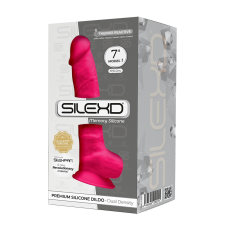 SILEXD Model 1. prémium dildó (18 cm - rózsaszín) műpénisz, dildó