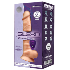 SILEXD Model 1. prémium vibrátor, távirányítóval (21 cm - világos bőrszín) vibrátorok