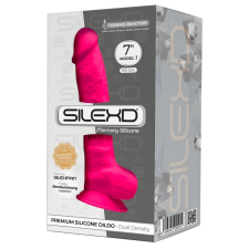 SILEXD Silexd 7 - alakítható, tapadótalpas, herés dildó - 17,5cm (pink) műpénisz, dildó