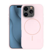SILICON Apple iPhone 14 Silicon Megsafe Hátlap - Rózsaszín tok és táska