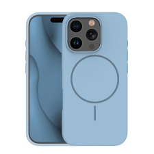 SILICON Apple iPhone 14 Silicon Megsafe Hátlap - Világoskék tok és táska