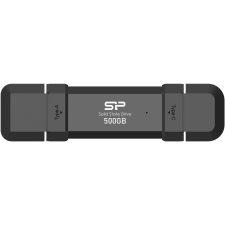 Silicon Power 500GB DS72 USB-C+A Külső SSD - Fekete (SP500GBUC3S72V1K) merevlemez