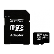 Silicon Power 64GB Elite microSDXC UHS-I CL10 memóriakártya + Adapter memóriakártya