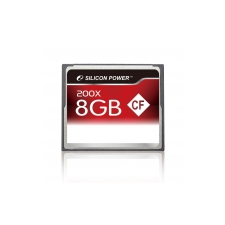 Silicon Power CF Card 8GB (200x; 8/16 bit; ECC) memóriakártya