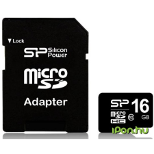 Silicon Power Class 10 16GB MicroSDHC 10 MB/s SP016GBSTH010V10-SP memóriakártya