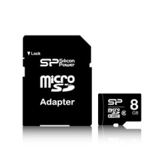 Silicon Power microSDHC 8GB Class 10 memóriakártya