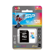 Silicon Power MicroSDXC 128GB memóriakártya Class10+UHS-1, SD adapterrel memóriakártya