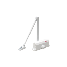 SILIN Ajtócsukó, ajtóbehúzó SA-5012AW-wh, 25-45kg-os ajtóra zár és alkatrészei