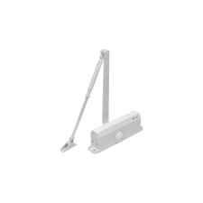 SILIN Ajtócsukó, ajtóbehúzó SA-5044AW-wh, 60-85kg-os ajtóra zár és alkatrészei