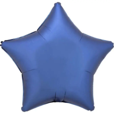  Silk Azure Blue csillag fólia lufi 48 cm party kellék