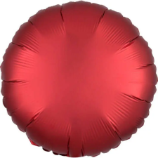  Silk Dark Red kör fólia lufi 43 cm party kellék