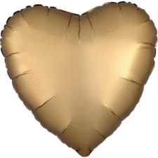  Silk Gold szív fólia lufi 43 cm party kellék