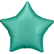  Silk Jade Green csillag fólia lufi 48 cm party kellék