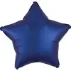 Silk Navy Blue csillag fólia lufi 48 cm