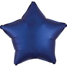  Silk Navy Blue csillag fólia lufi 48 cm party kellék