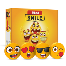 SILKA Radír, smile-kicsi, 36 db/display, Silka radír