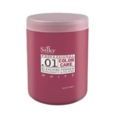 Silky Bleaching Powder White, porzásmentes szőkítőpor, 500 g hajfesték, színező