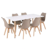  Silla 150 6+1 étkező garnitúra fehér-bézs