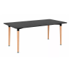  Silla 150 cm szögletes étkezőasztal fekete