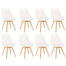 Silla étkezőszék 8 db fehér színben bútor