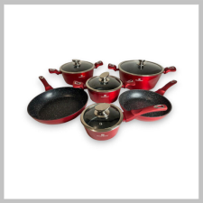  Silver Royal Metallic Line 10 részes márvány bevonatú edénykészlet SR-2020 edény