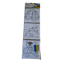 SilverHome Kids-Puzzles - 3 színezhető puzzle ajándék filctollkészlettel - járműves életkor: 4+ puzzle, kirakós
