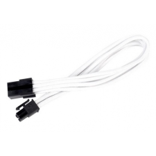 Silverstone 6-Pin PCIe - 6-Pin PCIe hosszabbító - 250mm fehér kábel és adapter