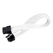 Silverstone 8-Pin PCIe - 6+2-Pin PCIe hosszabbító - 250mm fehér kábel és adapter