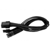Silverstone 8-Pin PCIe - 6+2-Pin PCIe hosszabbító - 250mm fekete