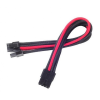  Silverstone 8-Pin PCIe - 6+2-Pin PCIe hosszabbító - 250mm fekete/piros
