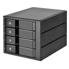 Silverstone FS304-12G 5.25" / 3.5" Külső HDD/SSD ház - Fekete asztali számítógép kellék