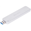 Silverstone SST-MS09S USB 3.1 A M.2 SSD ház - Ezüst (SST-MS09S)