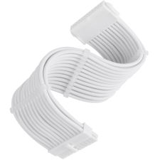 Silverstone SST-PP07E-MBW-V2 24 pin kábel fehér kábel és adapter