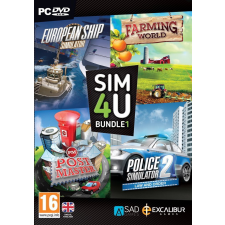 SimActive SIM4U Bundle 1 - European Ship Simulator, Farming World, Post Master, Police Simulator 2 (PC) videójáték