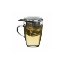Simax hőálló bögre+fémszűrő+tető, 0,35 l, 401099 ajándéktárgy
