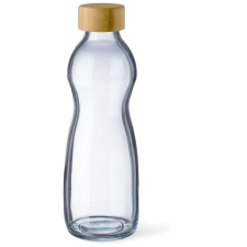 Simax üveg, bambusz fedéllel, 0,75 l kulacs, kulacstartó