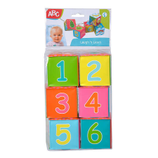 Simba ABC Baby Puha építőkockák 6 db-os szett készségfejlesztő