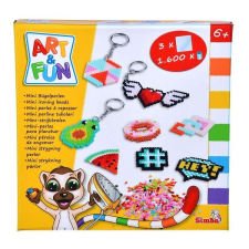 Simba Art & Fun vasalható gyöngyök játékszett - Kulcstartós kreatív és készségfejlesztő