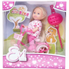 Simba: Évi Love baba biciklivel - 12 cm, többféle baba