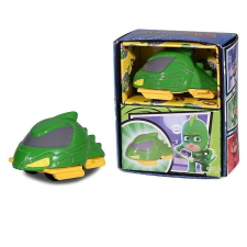 Simba PJ Masks Micro Racer fém járművek Greg - sárga autópálya és játékautó