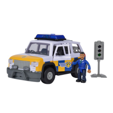 Simba Sam, a tűzoló: 4 x 4 rendőrautó malcolm figurával autópálya és játékautó
