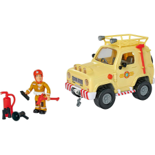 Simba Sam a tűzoltó - 4x4 terepjáró fénnyel és Sam figurával autópálya és játékautó