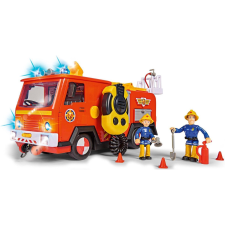 Simba Sam a tűzoltó: Jupiter a tűzoltóautó 2 figurával autópálya és játékautó