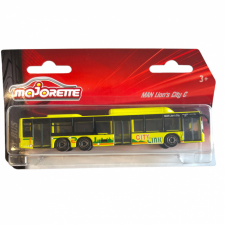 Simba Toys Majorette MAN City Bus - Sárga játék busz autópálya és játékautó