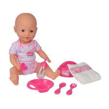 Simba Toys New Born Baby - 6 funkciós, interaktív lány baba 38cm (105032533) baba